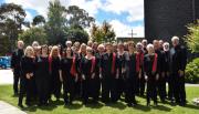 The Chorale assembles before the concert